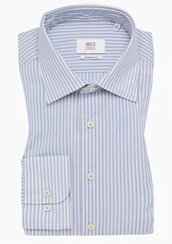 1863 modernfit skjorte i uld/hør - Connoisseur - cph.dk