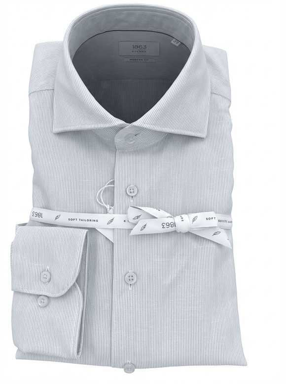 1863 modernfit skjorte i uld/hør - Connoisseur - cph.dk