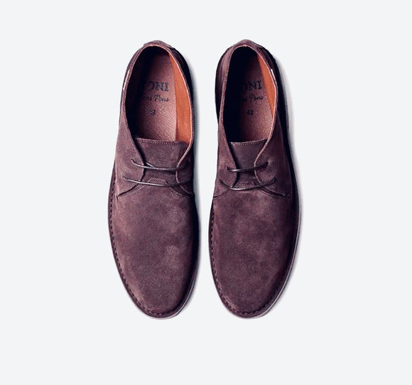 Safari ankel støvle i brun ruskind - Connoisseur - cph.dk