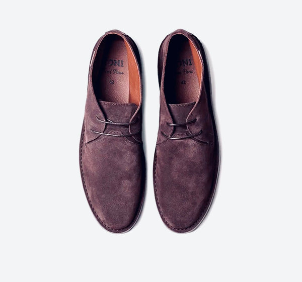 Safari ankel støvle i brun ruskind - Connoisseur - cph.dk