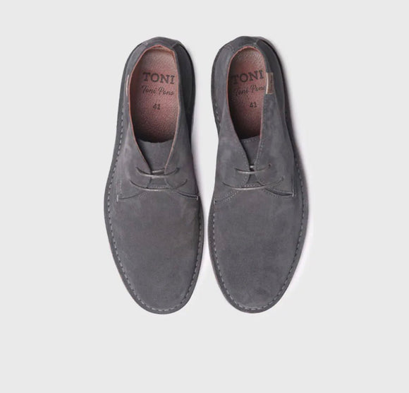 Safari ankel støvle i grå ruskind - Connoisseur - cph.dk