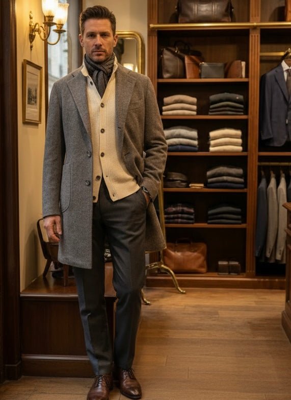 Errico Formicola uld/Cashmere frakke - Connoisseur - cph.dk