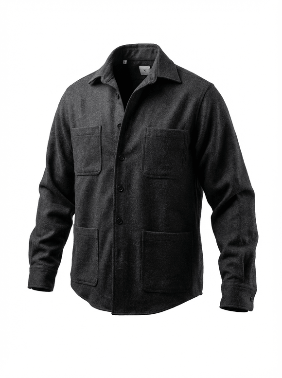 Overshirt i 100% uld - Connoisseur - cph.dk